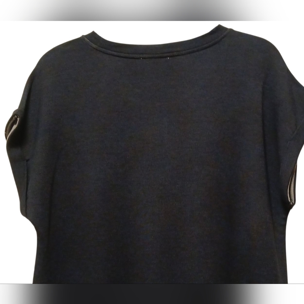 Calvin Klein - NWT, Blue Sweater Dress, Short Sleeve W/Cuffs, Size S, - Picture 8 of 12